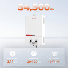 Load image into Gallery viewer, TOPWISH 8L Propane Tankless Water Heater 2.11GPM, Outdoor Water Heater