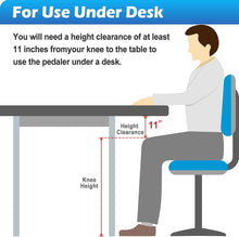 Load image into Gallery viewer, TABEKE Under Desk Bike Pedal Exerciser - (White)