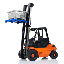Load image into Gallery viewer, 1/14 RC Hydraulic Forklift Model Metal RC Wheeled Transfer Construction Vehicles Model Sound Light I6S Radio Controller