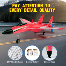 Load image into Gallery viewer, RC Airplane,2.4GHz 2 Channel Remote Control Plane with Gyro Night Lights and 2 Batteries, Easy to Fly for Adults, Beginners and Kids Toy