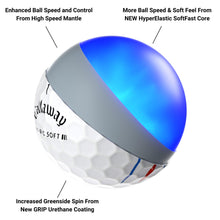 Load image into Gallery viewer, Callaway Golf ERC Soft Golf Balls (White Triple Track (2023)