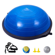 Load image into Gallery viewer, VEVOR 26-inch Half Exercise Ball Trainer, 1500 lbs Capacity Balance Ball, Includes Resistance Bands -Blue