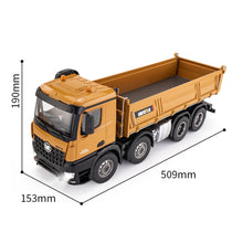 Load image into Gallery viewer, 20-Inch Remote Control Dump Truck 12-Channels 1/14 Scale 13 LBS Load Capacity RC Heavy Duty Metal Construction Vehicles Toy
