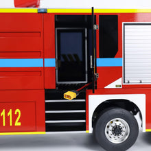 Load image into Gallery viewer, 1/14 8X4 RC Fire Fighting Truck Metal Chassis Two Speed Transmission Differential Lock on Axles Radio Control Fire Car Light