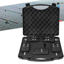 Load image into Gallery viewer, High Sensitive Electronic Fishing Bite Alarm Indicator LED Light Alert, 4 Fish Bite Alarm with 1 Receiver Indicator Sound for Other Fishing Tools and Accessories