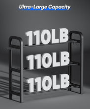 Load image into Gallery viewer, Ansionsol 3-Tier Adjustable Dumbbell Rack, - Black(Rack Only)