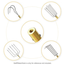 Load image into Gallery viewer, Cyfie Retractable Fishing Gaff, 4.8/6.6/7.8/9.4/16.4ft Telescopic Fishing Gaff with 8mm Screw, Capable for Fish Gig Spear Harpoon Hook, Ice and Saltwater Fishing Gaff Pole for Hunting Fish Frog Mole