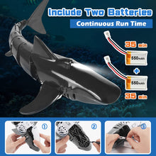Load image into Gallery viewer, 2.4G Remote Control Shark Toy 1:18 Scale High Simulation Shark for Swimming Pool Bathroom - Great Gift RC Boat Toys