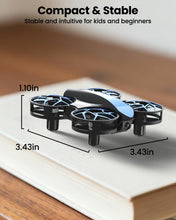 Load image into Gallery viewer, SIMREX Mini Drone for Kids & Beginners, RC Quadcopter with Altitude Hold, 3 Speed Modes