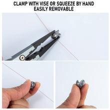 Load image into Gallery viewer, Dr.Fish 100pk Removable Split Shot Sinkers Clip On Line Weights 1/4oz