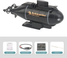 Load image into Gallery viewer, Mini Remote Control Submarine Boat Nuclear Submarine RC Race Boat 6CH High Speed Waterproof Diving in Pools Lake Gift Toy Kids Boys