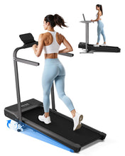 Load image into Gallery viewer, Superun Walking Pad Treadmill with Handle Bar - Metallic Black