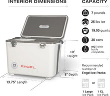Load image into Gallery viewer, Engel UC19 19qt Leak-Proof, Air Tight, Drybox Cooler and Small Hard Shell Lunchbox for Men and Women in British Racing Green