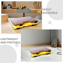 Load image into Gallery viewer, 2pcs Double Sided Plastic Fishing Tackle Box and Lock
