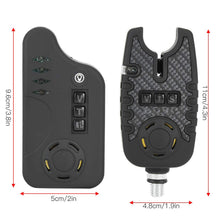 Load image into Gallery viewer, Fishing Bite Alarm, Bright ABS Light Alert System, Fishing Strike Indicator with Durable LED for Anglers in Freshwater Saltwater and Ice Fishing