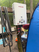Load image into Gallery viewer, GASLAND BE264 Tankless Water Heater Propane 10L, 2.64GPM Outdoor Propane Shower for Camping & Off Grid, 68,000BTU, Digital Display, Overheating Protection, Easy Installation