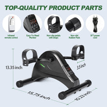 Load image into Gallery viewer, HOMGIM Motorized Mini Exercise Bike Electric Pedal Exerciser (Black)