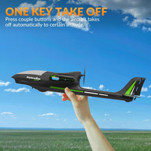 Load image into Gallery viewer, RC Plane, 4CH Remote Control Glider Airplane RTF with 6-Axis Gyro, 3 Modes & Aerobatics Easy to Fly, Black