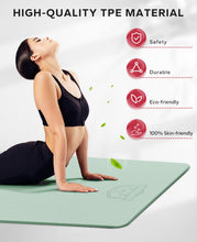 Load image into Gallery viewer, HAPBEAR Extra Large Yoga Mat - 72"x48"/78"x54"x6mm (1/4 inch), Non-Slip, Durable, Eco-Friendly, Thick Wide Exercise Mat for Home Workouts, Yoga, Pilates, Stretching, Meditation (Barefoot Exercise)