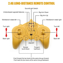 Load image into Gallery viewer, Remote Control Excavator Construction Toys - 15 Channel 3 in 1 RC Excavator with Metal Shovel, 2 Tracks