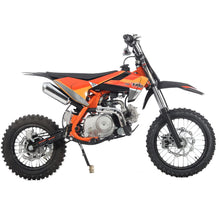 Load image into Gallery viewer, 110cc Dirt Bike with Automatic Transmission, Electric Start,14"/12" Tires! Assembled and Tested! (Orange)