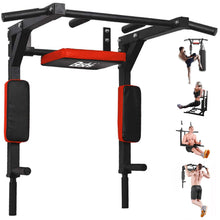 Load image into Gallery viewer, BESTHLS Wall Mounted Pull Up Bar and Dip Station
