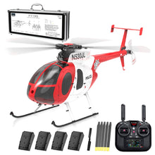 Load image into Gallery viewer, rcxperts YU Xiang F119S MD500 Remote Control Helicopter, 1/16 2.4G 9CH 250-Class 6-Axis Gyro Military RC Helicopter