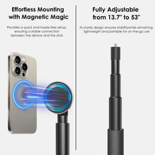 Load image into Gallery viewer, Golf Tripod & Monopod, Magnetic Golf Film Stick 52" Adjustable (12N+Remote Control)