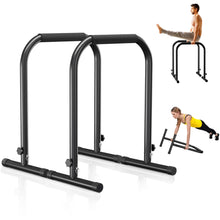 Load image into Gallery viewer, Outdoor Basic Adjustable Dip Bar Station - Black