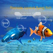 Load image into Gallery viewer, Remote Control Shark Toys Swimming Fish RC Animal Toy Infrared RC Fly Air Balloons Clown Fish Toy (Blue)
