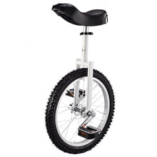 Load image into Gallery viewer, 20 Inch Single Wheel Unicycle, Ideal for Both Children and Adults, One Wheel Bike Tires Trainer Unicycle, Balance Cycling Exercise (White,20 inch)