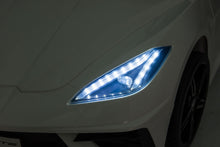 Load image into Gallery viewer, 24V Chevrolet Corvette C8 2 Seater Ride on Car for Kids - LED Lights, Music Options, Remote Control (White)