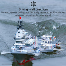 Load image into Gallery viewer, RC Boat, 30KM/H High Speed RC Aircraft Carrier, 2.4Ghz Simulated Electric RC Battleship, 26.7 Inches 1:438 Scale Water Remote Control Aircraft Carrier