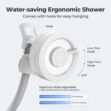 Load image into Gallery viewer, FLEXTAILGEAR MAX Shower Ultralight Rechargeable Outdoor Shower Pump, Portable Camping Showerhead Handheld, Travel Shower with USB-C Water Pump for Hiking, Car wash, Pet Cleaning, Beach Vacations