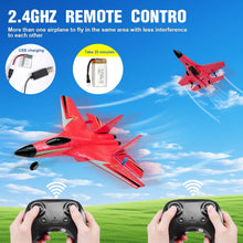 Load image into Gallery viewer, RC Airplane,2.4GHz 2 Channel Remote Control Plane with Gyro Night Lights and 2 Batteries, Easy to Fly for Adults, Beginners and Kids Toy