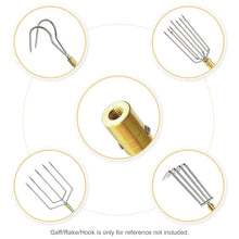 Load image into Gallery viewer, Cyfie Retractable Fishing Gaff, 4.8/6.6/7.8/9.4/16.4ft Telescopic Fishing Gaff with 8mm Screw, Capable for Fish Gig Spear Harpoon Hook, Ice and Saltwater Fishing Gaff Pole for Hunting Fish Frog Mole