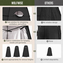 Load image into Gallery viewer, WolfWise Pop Up Shower Tent for Camping Essentials, Compact & Lightweight