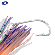 Load image into Gallery viewer, OCEAN CAT Trolling Lure Set of 6 6 inch Offshore Big Game Deep Sea Fishing Gear Mahi Trolling Lure for Marlin Tuna Mahi Dolphin Durado Wahoo Free Mesh Bag (6 in - Crystal Head - 6pcs)
