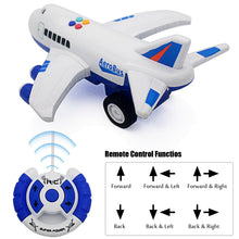 Load image into Gallery viewer, 4CH RC Airplane Radio Remote Control Vehicle Car Electric Plane Aircraft Model Toy Music, Light Kids Birthday Gifts (Blue)