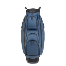 Load image into Gallery viewer, KRADUL - LUX Cart Bag – Lightweight Vegan Leather Golf Cart Bag with Waterproof Pockets, Organized Club Dividers & Cart Strap Tunnel (Blue Steel)