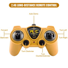 Load image into Gallery viewer, RC Cement Mixer Toy, 6 Channel Truck With Lights, 1:24 Electric 360 Degree Stirring Vehicle, Rechargeable Construction Truck