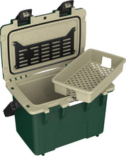 Load image into Gallery viewer, Pelican 14 Quart Personal Lunch Box Cooler (Hunter Green/Tan)
