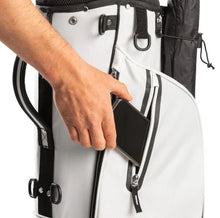Load image into Gallery viewer, Izzo Golf Ultra-Lite Stand Golf Bag with Dual-Straps & Exclusive Features, 3.2 pounds, White/Black