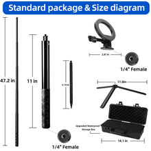 Load image into Gallery viewer, Magnetic Golf Swing Selfie Stick, Adjustable Aluminum Monopod Tripod with Metal Ground Spike, for Golf Training & Video Recording