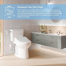 Load image into Gallery viewer, TOTO® WASHLET® S5 Electronic Bidet Toilet Seat with Instantaneous Water Heating, PREMIST and EWATER+ Wand Cleaning, Elongated, Sedona Beige - SW3446#12