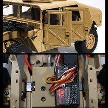 Load image into Gallery viewer, 16 Channels RC Car 1/10 Scale Remote Control Crawler Truck Simulation Military Truck 4x4 Offroad Vehicle Electric