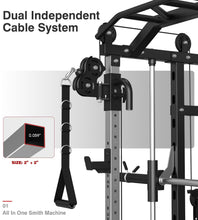 Load image into Gallery viewer, DONOW Smith Machine with Weight Stacks, Multi Function Home Gym System-A DN-DS938B Pro (Aluminum)