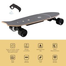 Load image into Gallery viewer, Electric Skateboard with Remote,350W Hub-Motor,7 Lays Maple,12.4 MPH Top Speed,5 Miles Range,4 Speeds Adjustment