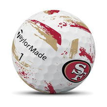 Load image into Gallery viewer, TaylorMade Golf SpeedSoft NFL Ink Golf Balls, San Francisco 49ers, 1 Dozen