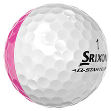 Load image into Gallery viewer, Srixon Q-Star Tour 6 Divide Golf Balls, White/Pink